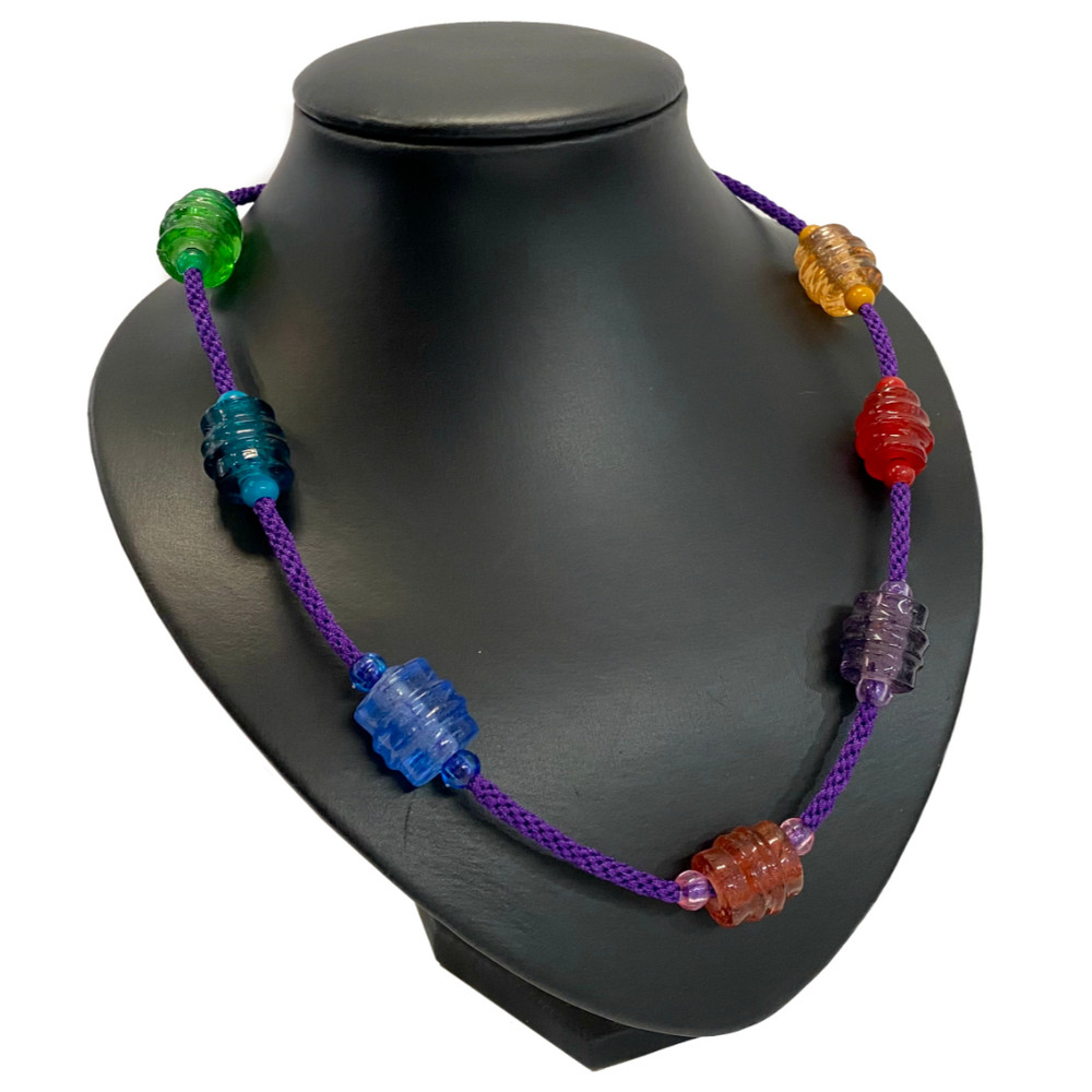 Chunky Rainbow Kumihimo Necklace: Project Instructions