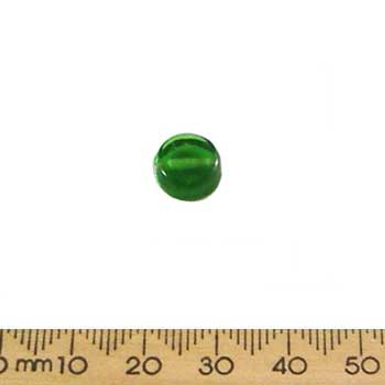 round flat glass beads