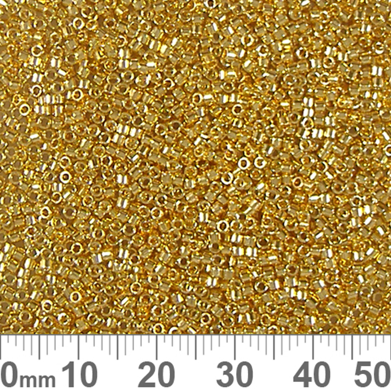Golden Glass Seed Beads - Size 11/0