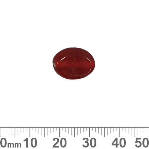 Red 16mm Flat Oval Glass Beads Buy Budget Glass Beads