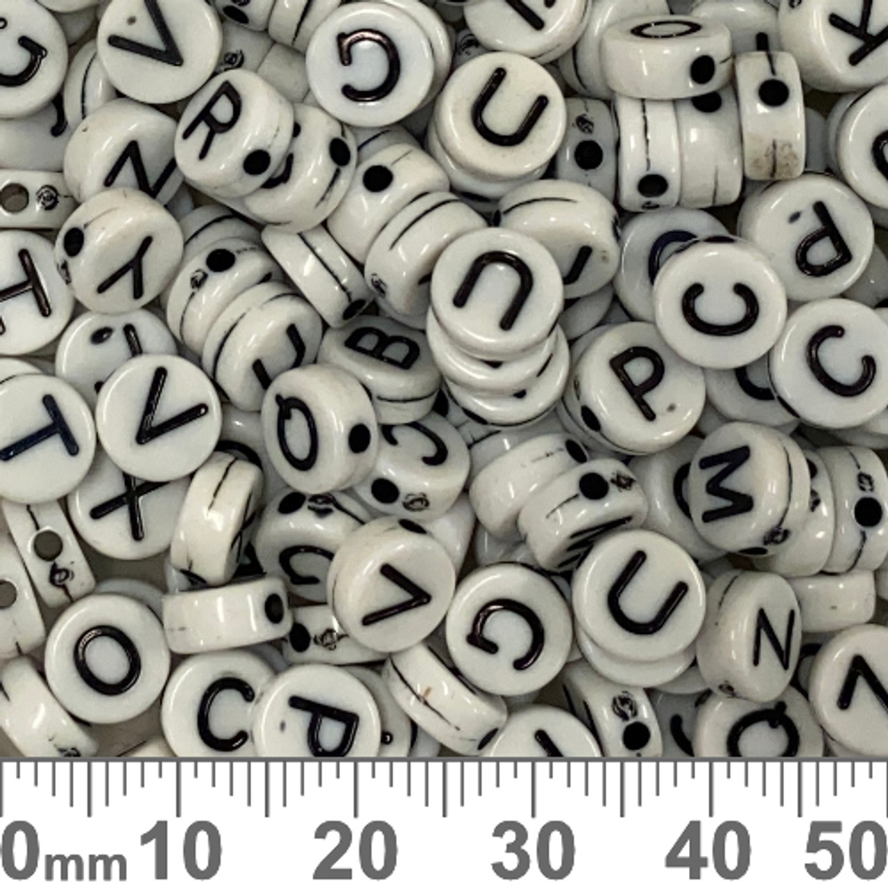 7mm Acrylic Alphabet Beads, Black With Silver Letters, Letter Beads, Word  Beads, Jewelry Beads, Bracelet Beads, Black Alphabet Beads 