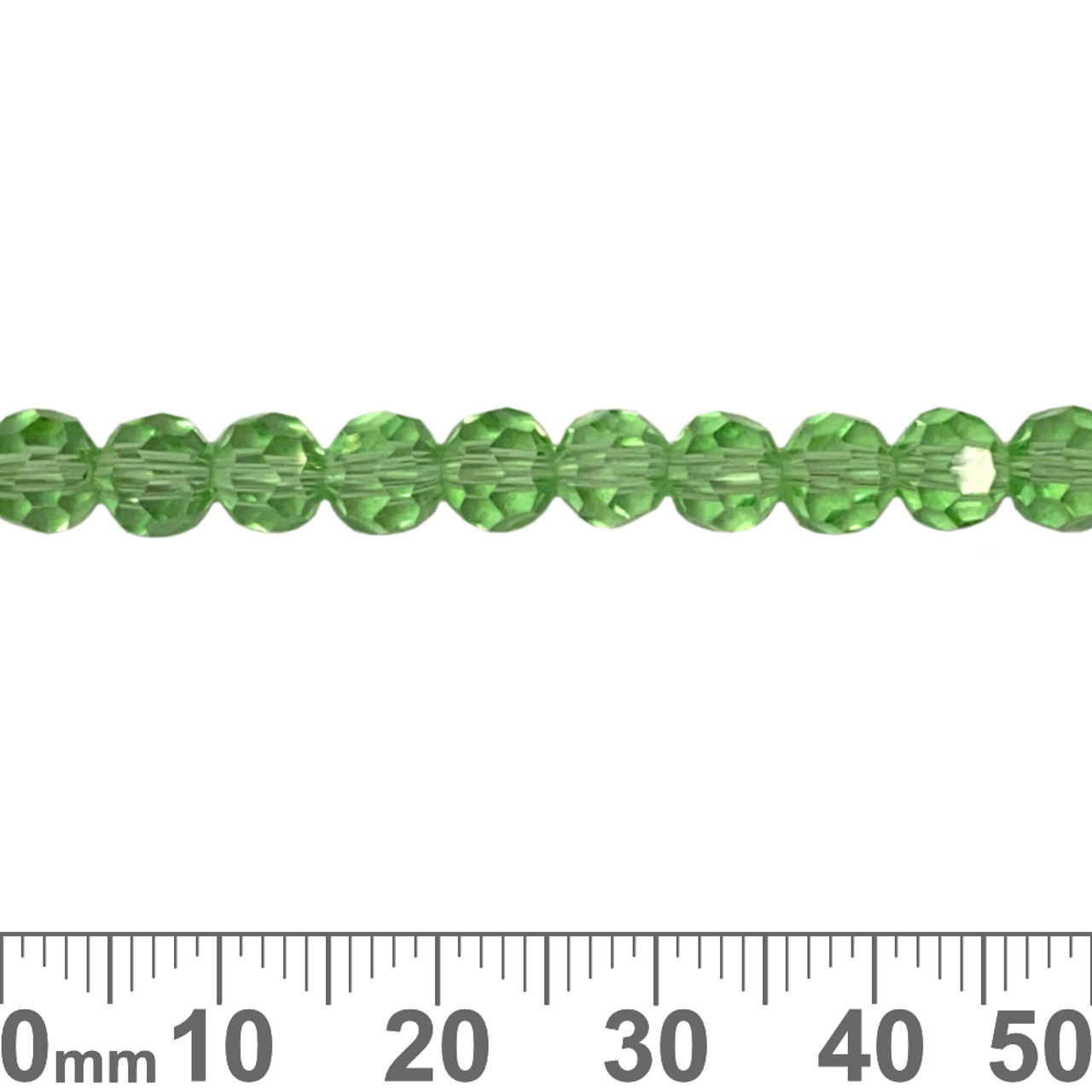 Green on sale crystal beads