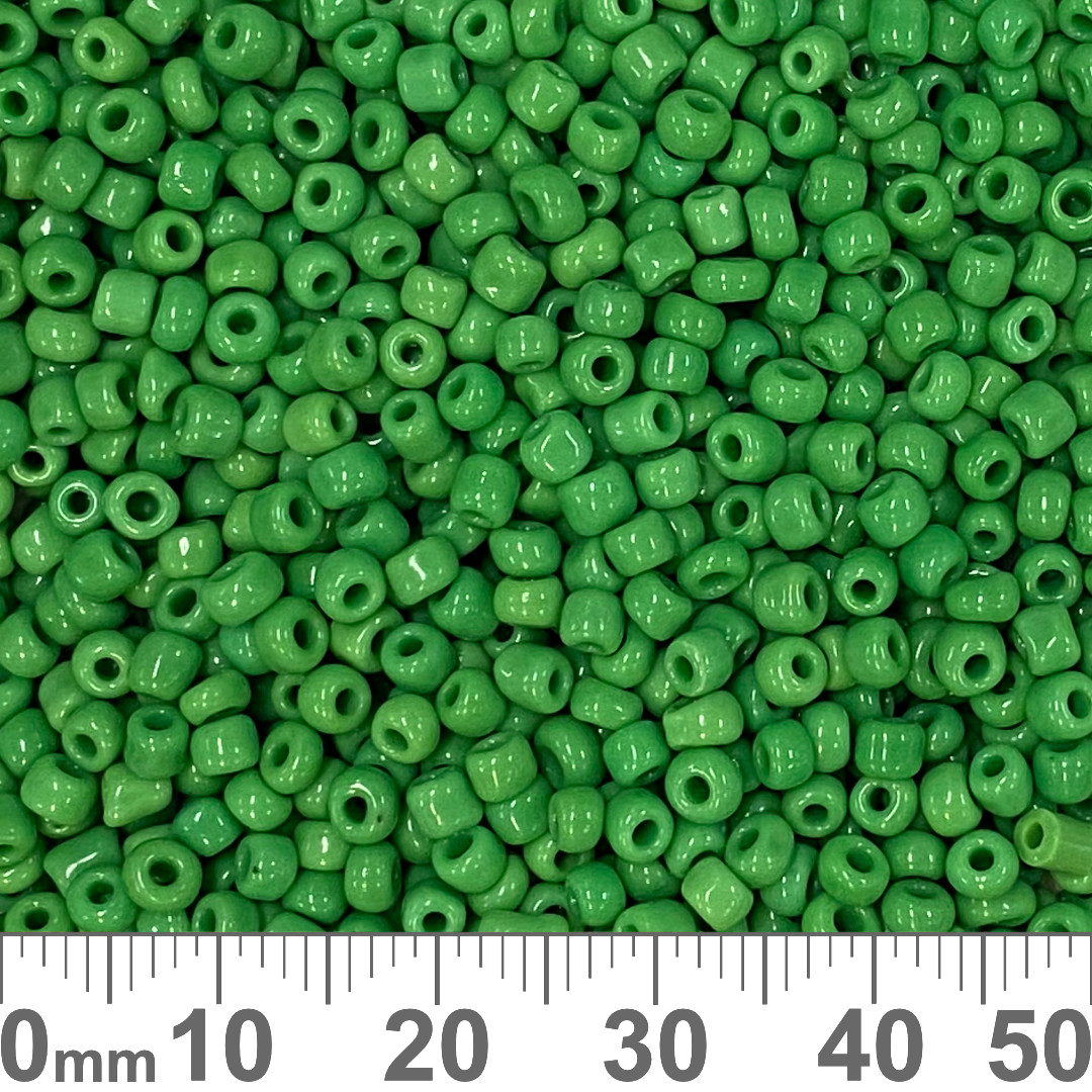 8/0 Opaque Medium Green Seed Beads Buy Glass Beads Australia