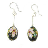 ​Black Cloisonne Earrings: Project Instructions