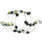 Black AB Memory Wire Bracelet: Project Instructions