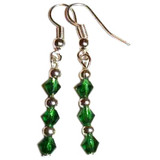 Green Crystal Earrings: Project Instructions
