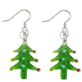 Glass Christmas Tree Earrings: Project Instructions