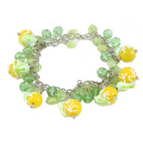 Green/Yellow Frog Bracelet: Project Instructions