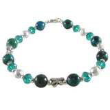 Simple Teal Bling Bracelet: Project Instructions