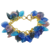 Blue/Purple Leaf Charm Bracelet: Project Instructions