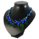 Blue Flower Garden Necklace: Project Instructions