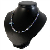 Purple & Blue Glass Pearl Necklace: Project Instructions