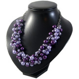 Frothy Purple Glass Pearl Necklace: Project Instructions