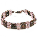 Rose Purple/Copper 2 Strand Bracelet: Project Instructions