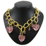 Pink Heart Chain Necklace: Project Instructions
