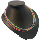 Neon Long Seed Bead Necklace: Project Instructions