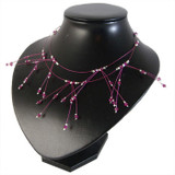 Fuchsia Waterfall Necklace: Project Instructions