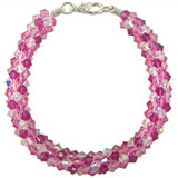 Pattern: Swarovski Pink Blush Beaded Round Kumihimo Braid