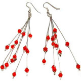 Red Starburst Earrings: Project Instructions