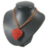 Red Heart Chain Necklace: Project Instructions