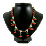 Christmas Cherry Necklace: Project Instructions