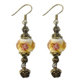 Amber Lampwork Earrings: Project Instructions