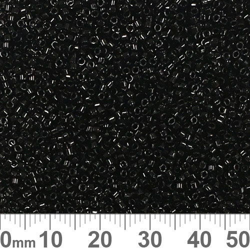 11/0 Black Delica Seed Beads