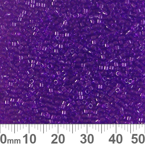 11/0 Dyed Transparent Violet Delica Seed Beads