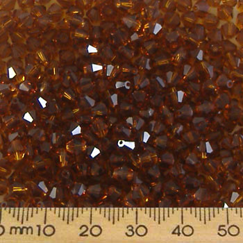 BULK Smoked Topaz A-Grade 4mm Bicones