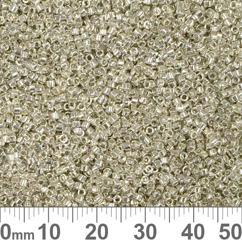 11/0 Galvanized Silver Delica Seed Beads