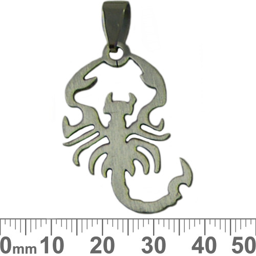 Brushed Metal Scorpion Pendant Brushed Metal Scorpion Pendant