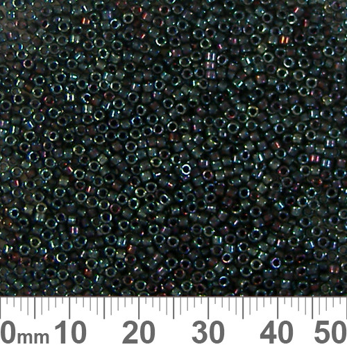 11/0 Metallic Midnight Blue/Gold Iris Delica Seed Beads