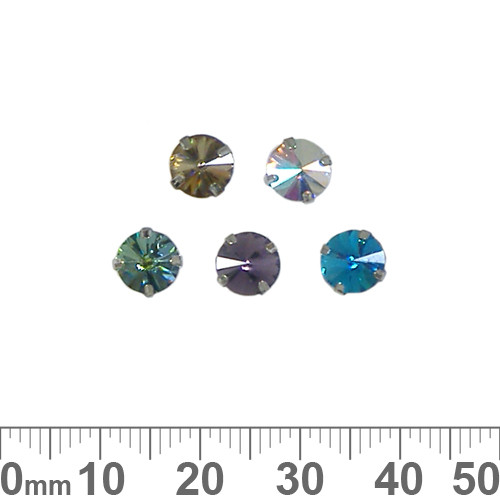 6mm Metal Backed Round Diamante