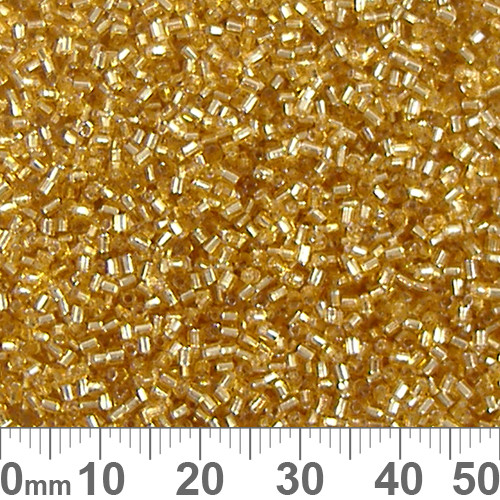 11/0 Gold S/L Chinese A-Grade Tube Seed Beads