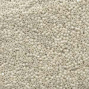 11/0 Opaque Cream Glazed Luster Delica Seed Beads