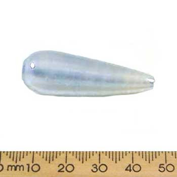 Pale Blue Large Lustre Teardrop Glass Beads