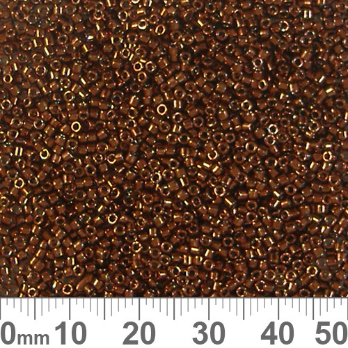11/0 Nickel Plated Copper Delica Seed Beads