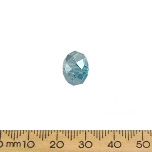 Aqua AB 12mm Rondelle Glass Crystal Beads
