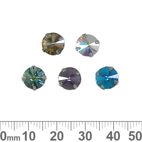 8mm Metal Backed Diamantes