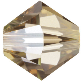 BULK 4mm Crystal Golden Shadow Swarovski® Bicones