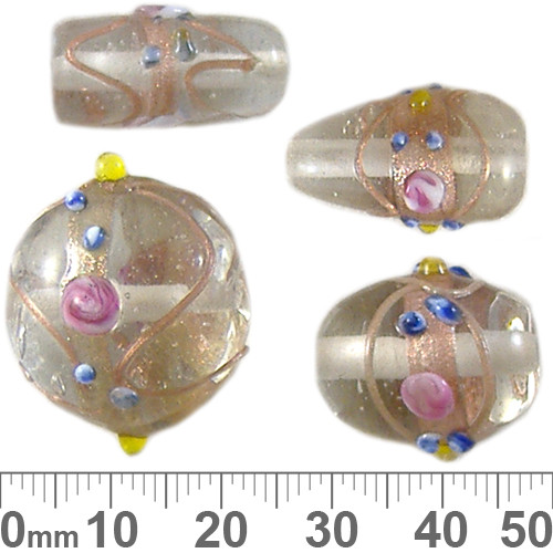 Clear Wedding Cake Glass Bead Mix