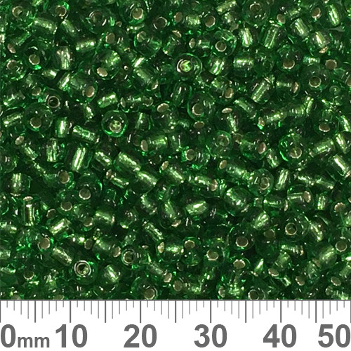 6/0 Green S/L Glass Seed Beads