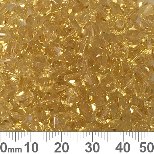 BULK Light Amber A-Grade 6mm Bicones