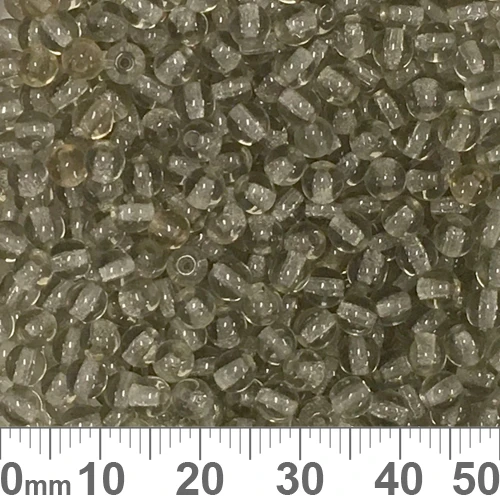 Grey 4mm Round Glass Beads