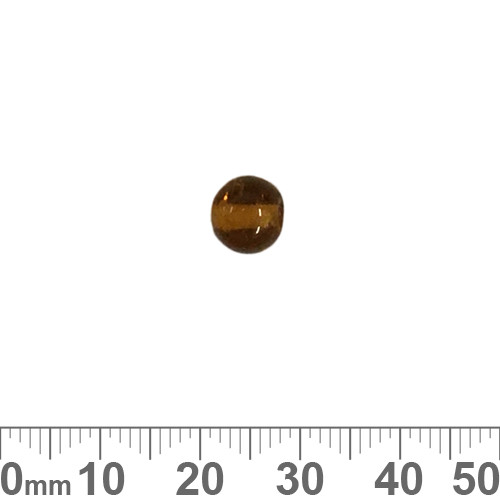 Deep Amber 7mm Round Glass Beads