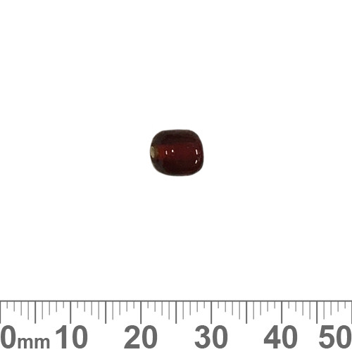 Dark Red 8mm Rounded Tube Glass Beads