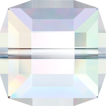 BULK 4mm Crystal AB Swarovski® Cube Beads