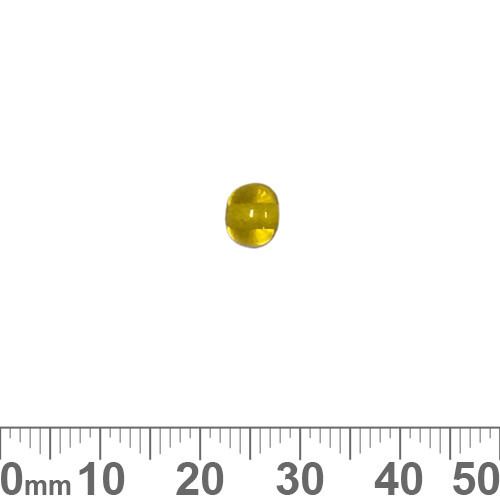 Yellow 6mm Round Glass Beads
