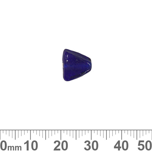 Dark Blue 11mm Triangle Glass Beads