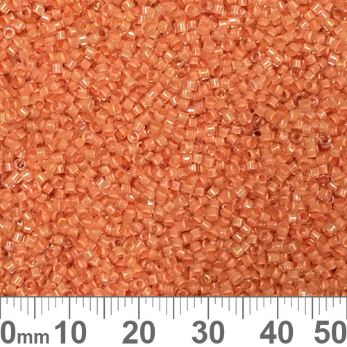 11/0 I/C Dyed Light Orange Delica Seed Beads